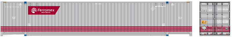 HO Scale Athearn 17927 53' Jindo Container CSX White UMXU 3 pcs