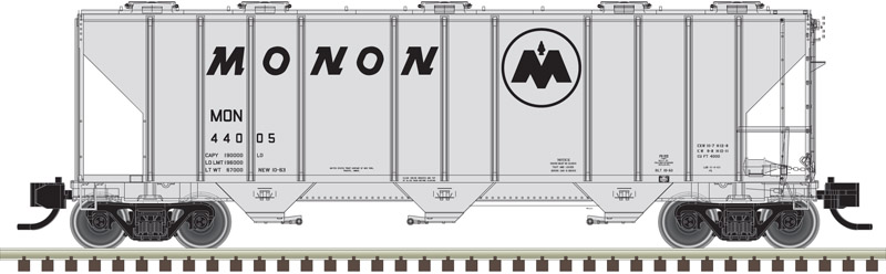 Rd #450063 BLMA Models N #11067 Burlington Northern PS-4000 Covered Hopper