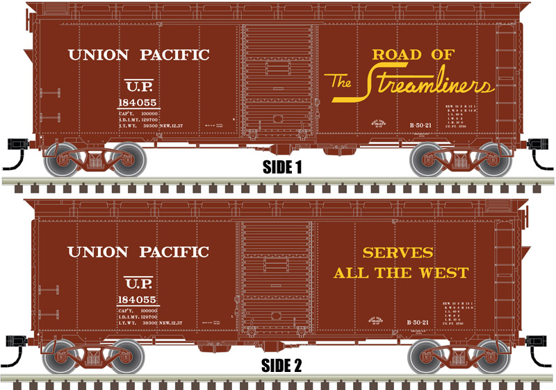 Atlas HO #20003803 Rd #163324 Trainman 1937 AAR 40' Box Kit Southern Pacific 