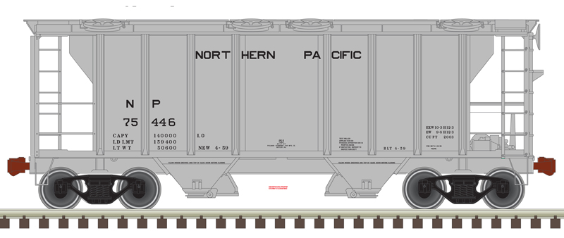 N Scale Atlas 50004179 PS-2 Covered Hopper Southern Pacific 402072 