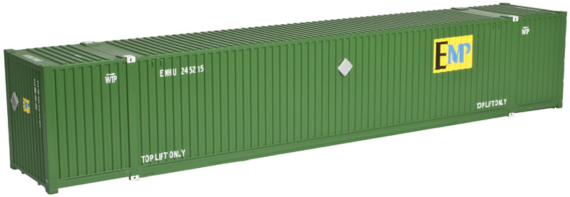 Atlas HO Scale Jindo 53' Cargo Container 3-Pack Pacer/UMXU Set #2 Blue/Red